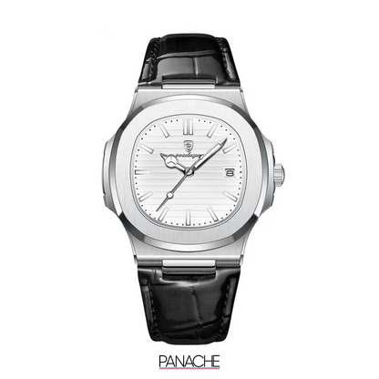 WATCH WITH LEATHER STRAP – ELEGANCE