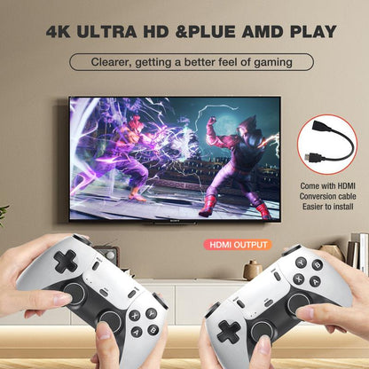 Tenlify - 2025 Newest Retro Game Console Stick with 4K HDMI Games Upgrade Dual 2.4G Wireless Two Controllers